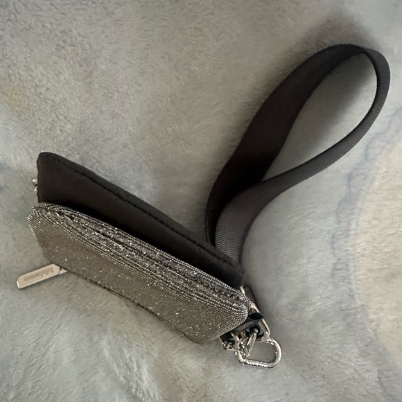 Lululemon Dual Pouch Wristlet Glitter dark silver graphite - Picture 5 of 11